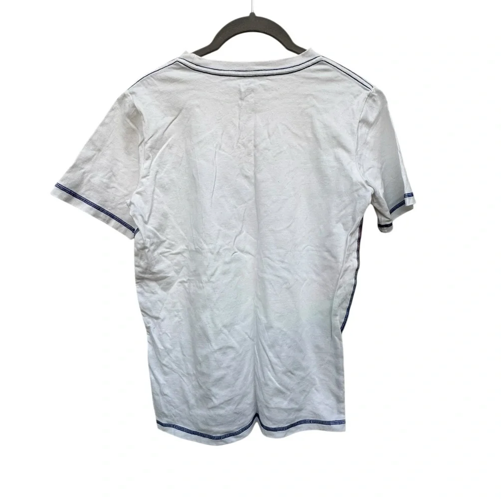 Gymboree White Tee with Rainbow Rocket Design size 12